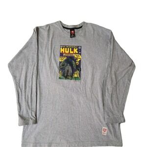 Ecko Unltd Marvel The Incredible Hulk Hologram Classic Tee Mens Size XL Y2K